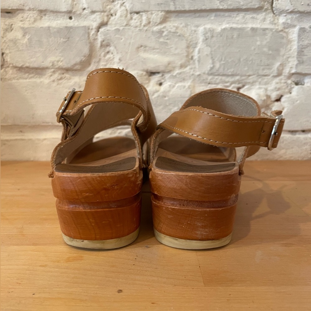 Troentorp Ingrid Tan Leather Clog Sandal 36 - Picture 8 of 8